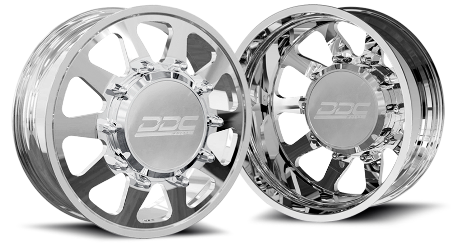 The Ten 8 polished alloy wheel by DDC Wheels