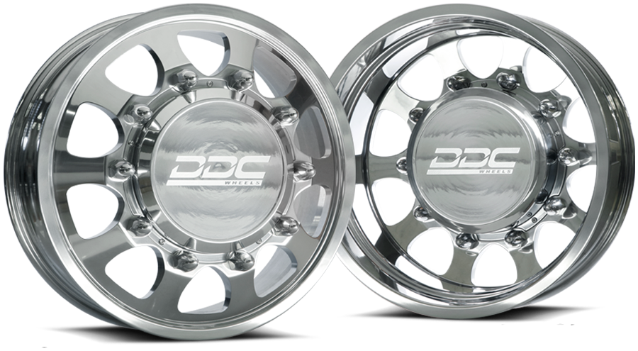 The Shield Polished Dually Wheels