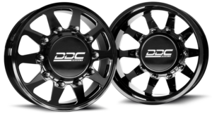 the ten wheels in black milled finish