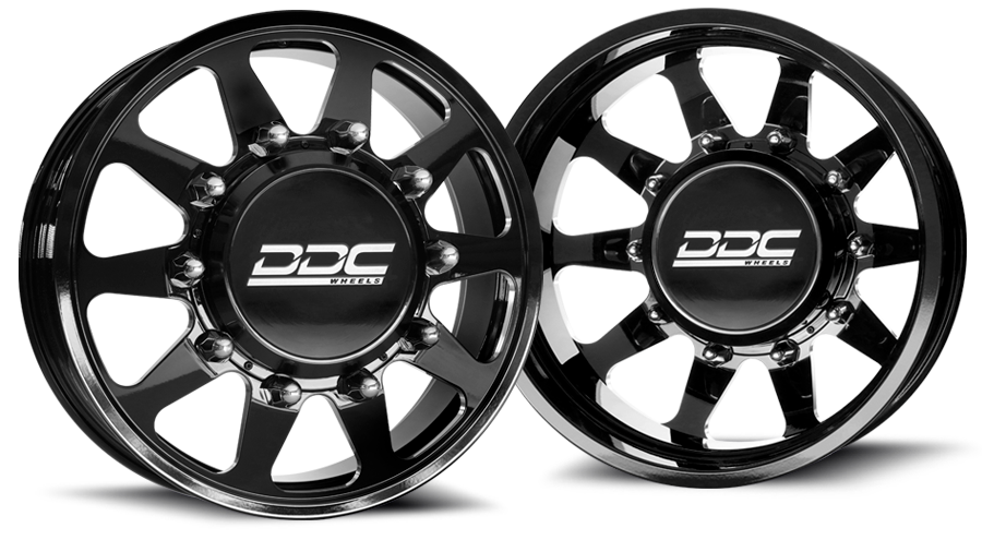 the ten wheels in black milled finish