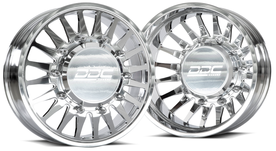 The Spoke Forged Polished Dually Wheels