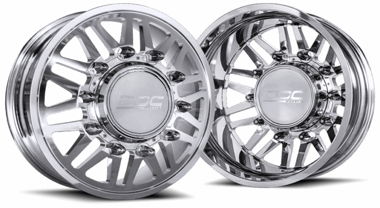 The Aftermath Cast 8 polished wheel with shadow by DDC Wheels