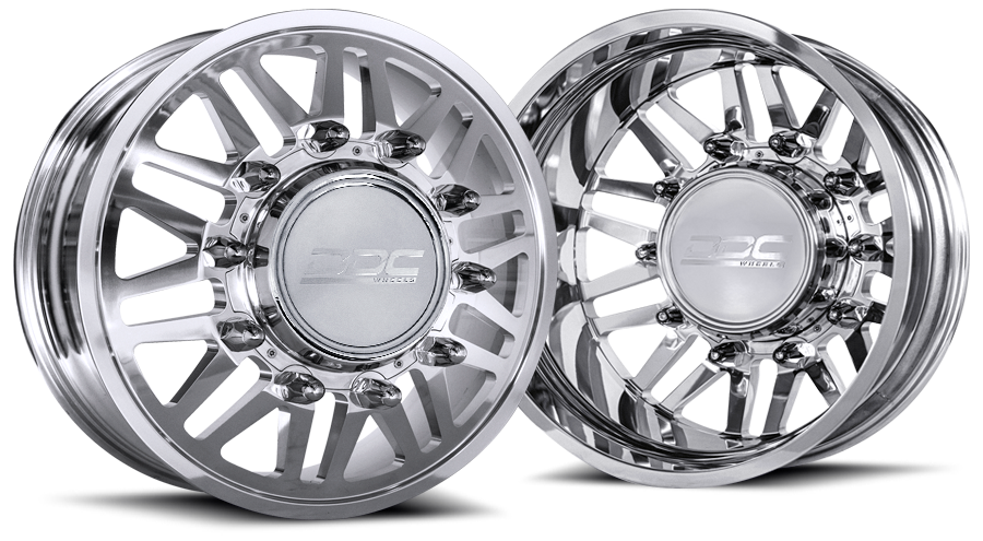 The Aftermath Cast 8 polished wheel with shadow by DDC Wheels
